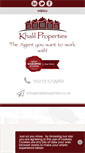 Mobile Screenshot of khalilproperties.co.uk