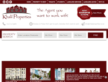 Tablet Screenshot of khalilproperties.co.uk